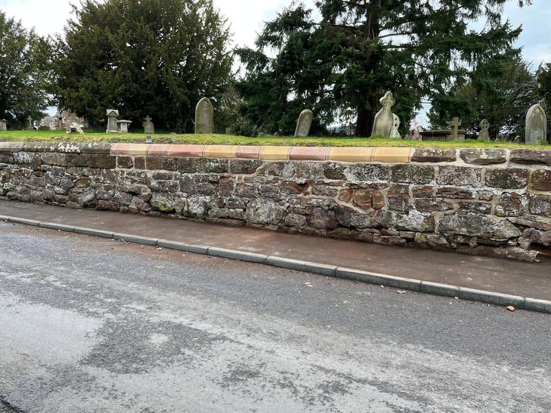 expertly crafted dry stone wall