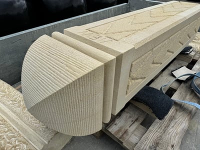 New stone Gate post