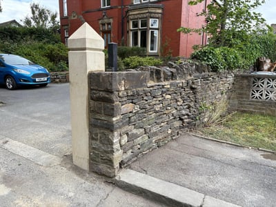 Professional stone post construction and installation